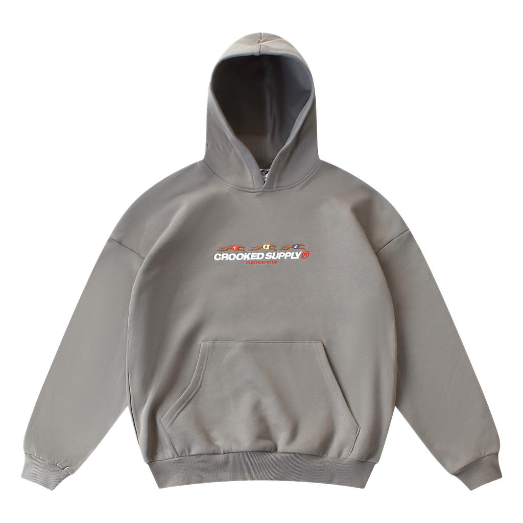 Punters Club Hoodie - Stone (Embroidered Logo)