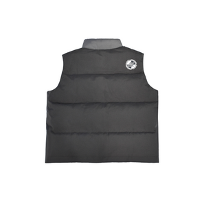 2-Tone Puffer Vest - Charcoal & Grey (Down Fill)