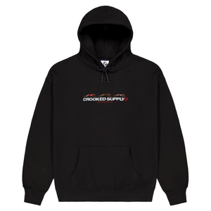 (New) Punters Club Hoodie Hoodie - Black (Embroidered Logo)