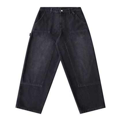 O.T. Denim Carpenter Pants - Washed black – Crooked Supply