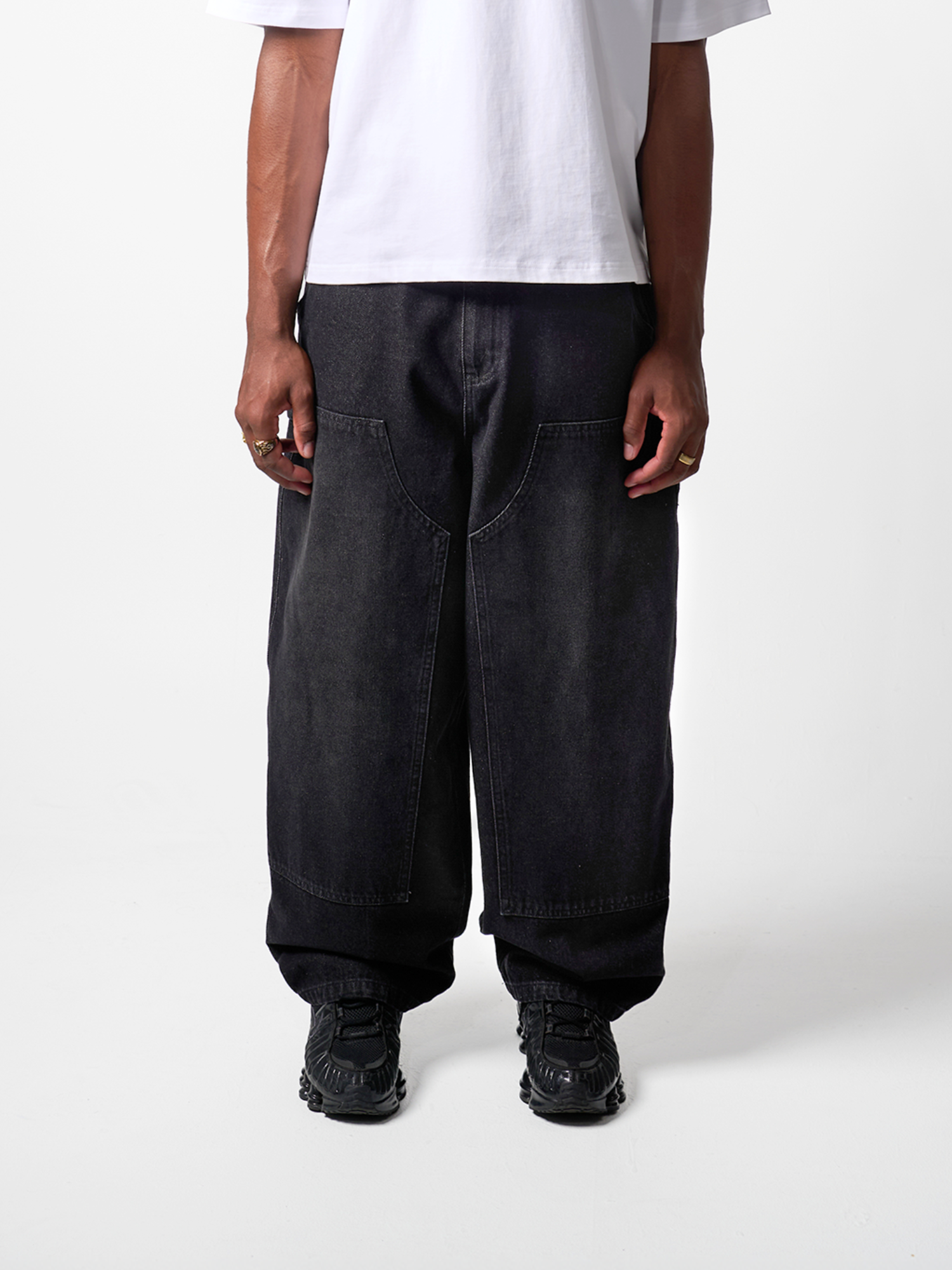 O.T. Denim Carpenter Pants - Washed black – Crooked Supply