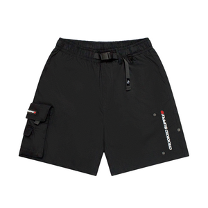 (New) Explore Cargo Shorts - Black (Detachable Bag)