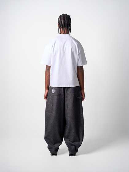 O.T. Denim Carpenter Pants - Raw Denim Dark Indigo Blue – Crooked