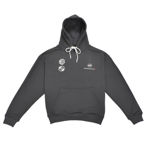 VIP Hoodie - Charcoal (Embroidered Logo + Back Print)