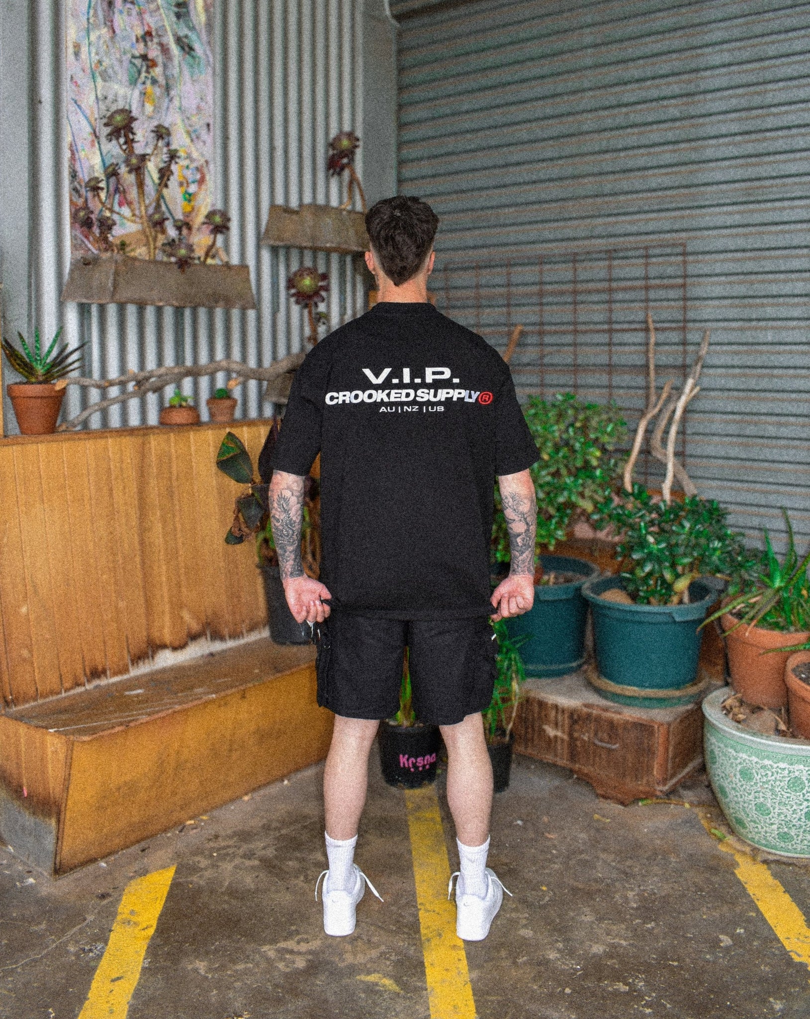 (New) V.I.P. Tee - Black (Embroidered Logo)