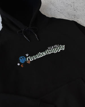 (New) Walk Club Hoodie Hoodie - Black (Embroidered Logo)