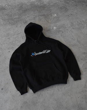 (New) Walk Club Hoodie Hoodie - Black (Embroidered Logo)