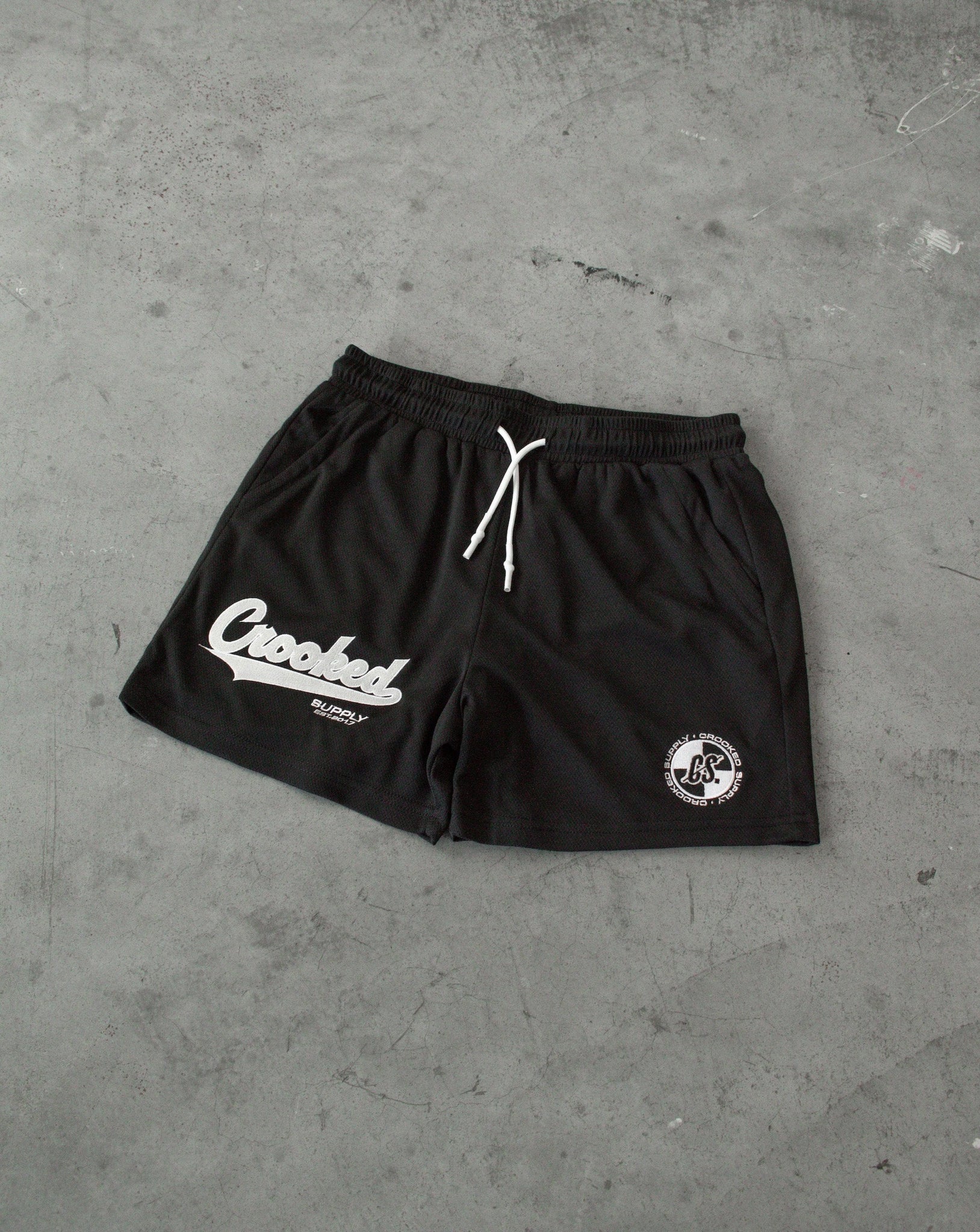 (New) Stadium Mesh Shorts - Black (5" Inseam)