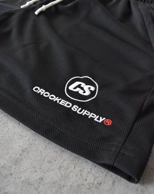 (New) Stadium Mesh Shorts - Black (5" Inseam)