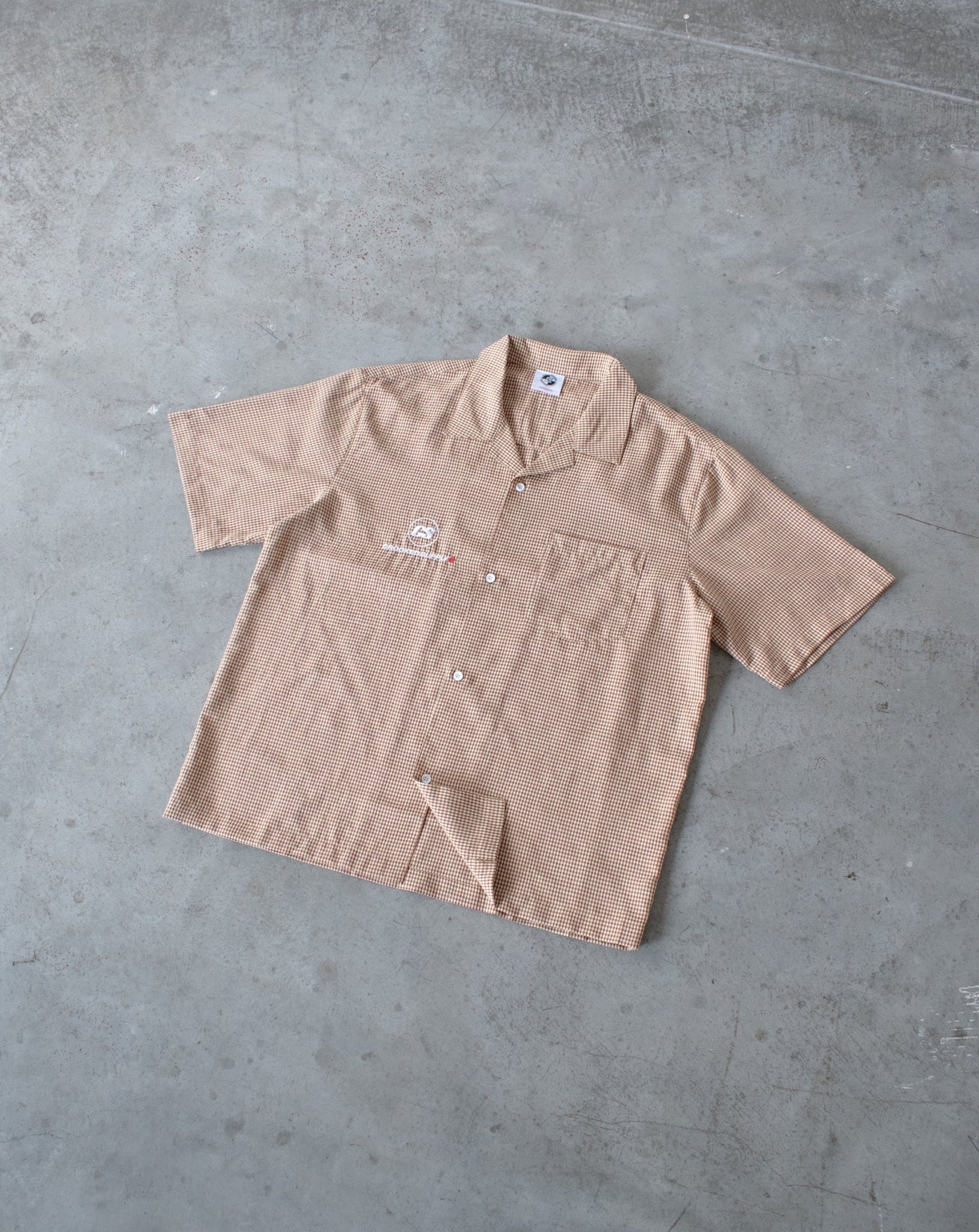 (New) Relax Checkered Shirt - Brown & Cream