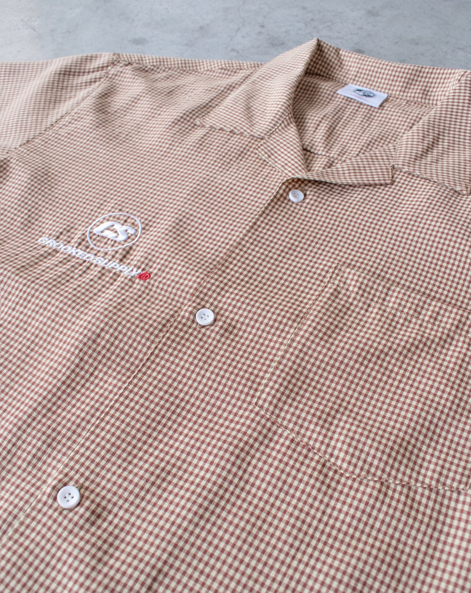 (New) Relax Checkered Shirt - Brown & Cream