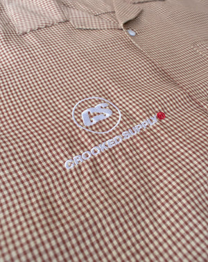 (New) Relax Checkered Shirt - Brown & Cream