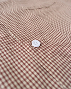 (New) Relax Checkered Shirt - Brown & Cream