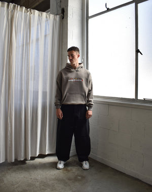 Punters Club Hoodie - Stone (Embroidered Logo)