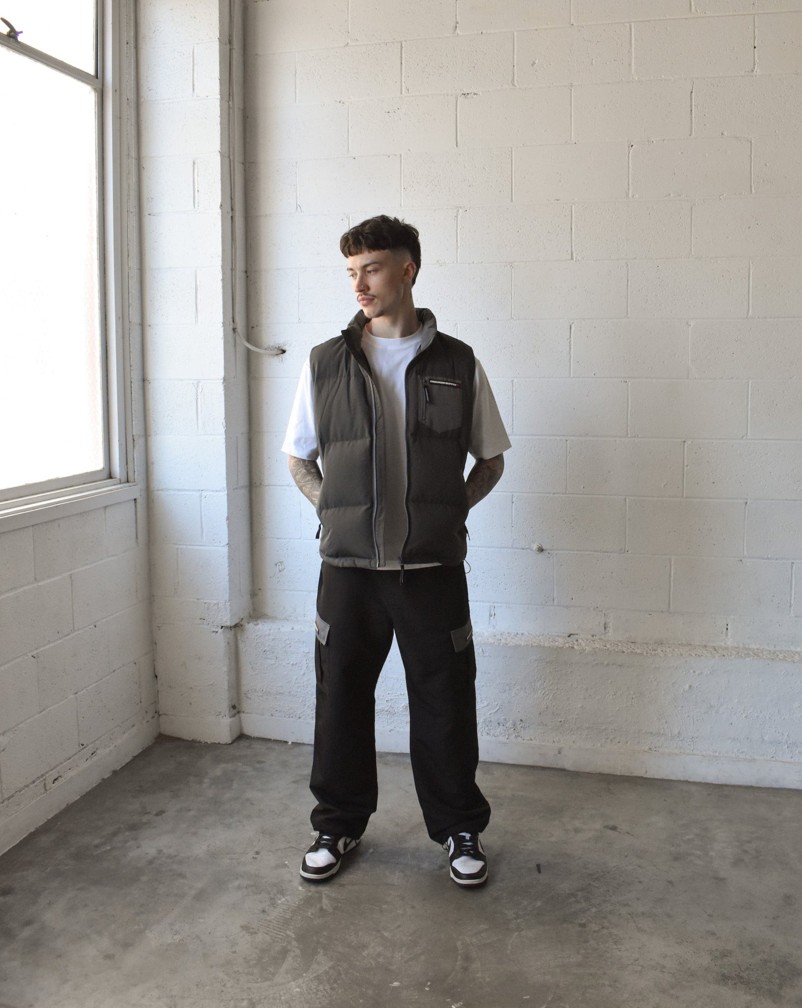 Two tone puffer online vest