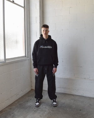 (New) Walk Club Hoodie Hoodie - Black (Embroidered Logo)