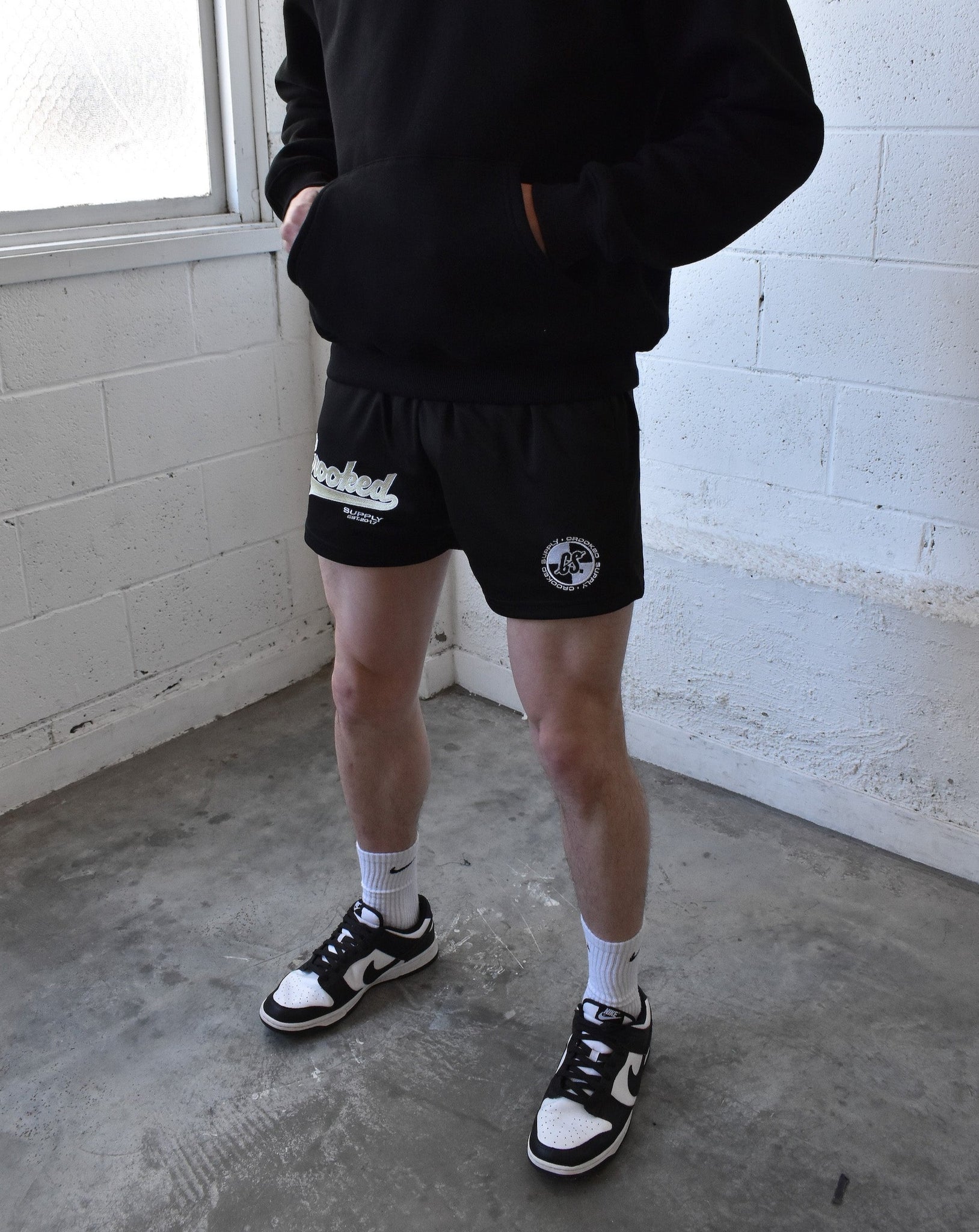 (New) Stadium Mesh Shorts - Black (5" Inseam)