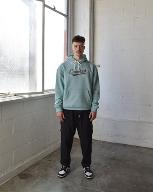 Stadium Hoodie - Aqua Blue (Chenille Embroidery)