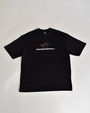 Punters Club 2 Tee - Black (Embroidered Logo)