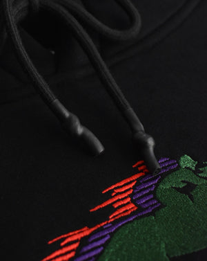 Punters Club Hoodie - Black (Embroidered Logo)
