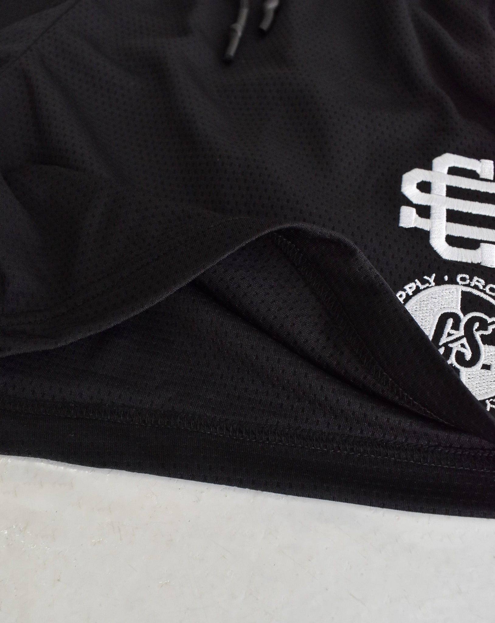 Logo Mesh Shorts - Black (5" Inseam)