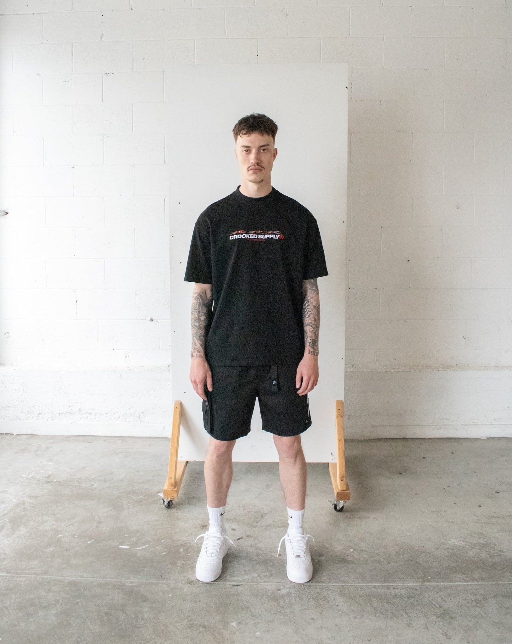 (New) Punters Club Tee - Black (Embroidered Logo)