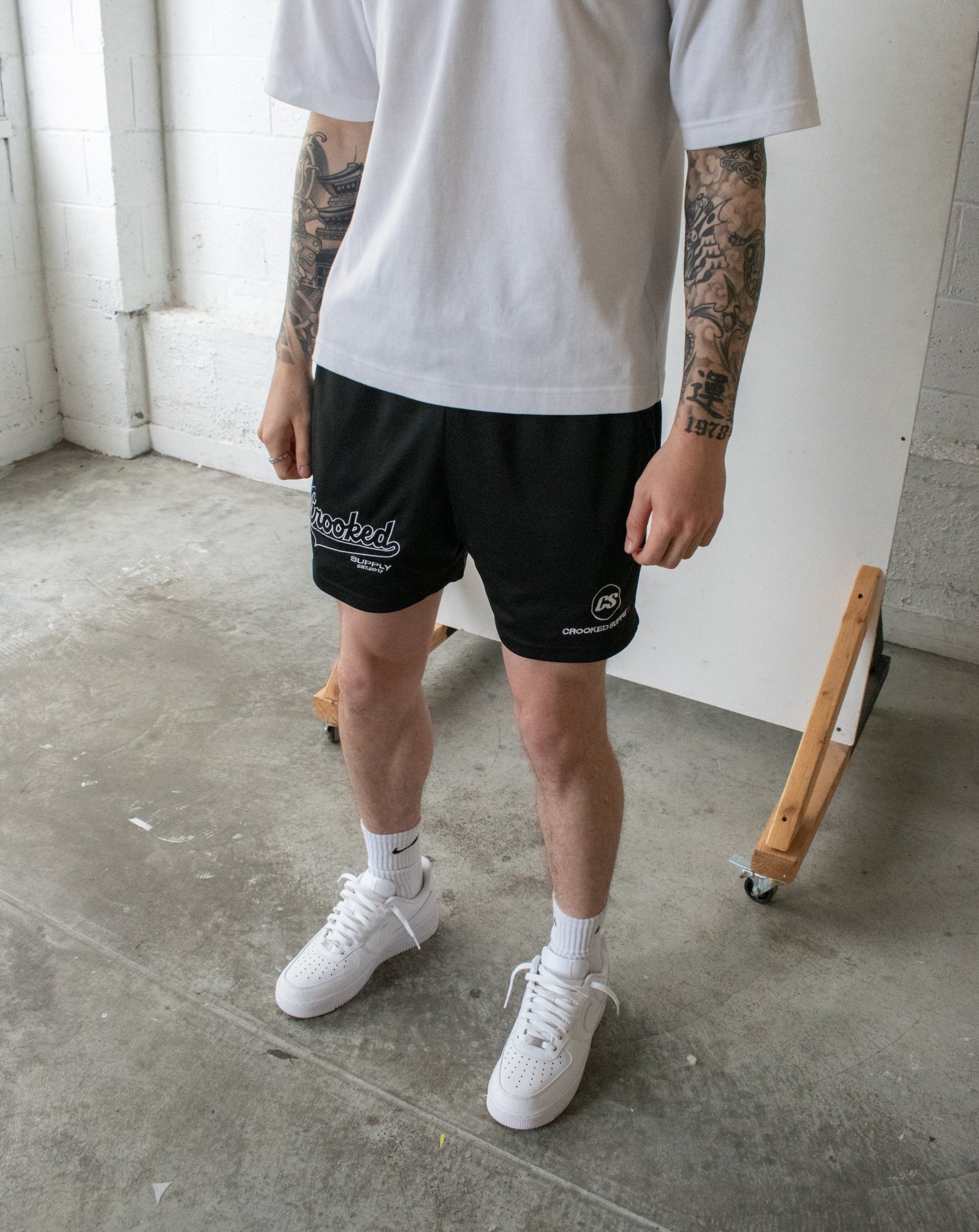(New) Stadium Mesh Shorts - Black (5" Inseam)