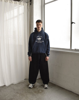 Punters Club Jockey Hoodie - Navy Blue (Embroidered Logo)