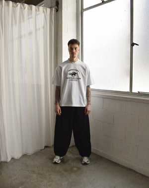 Punters Club Jockey T-shirt - White (Embroidered Logo)