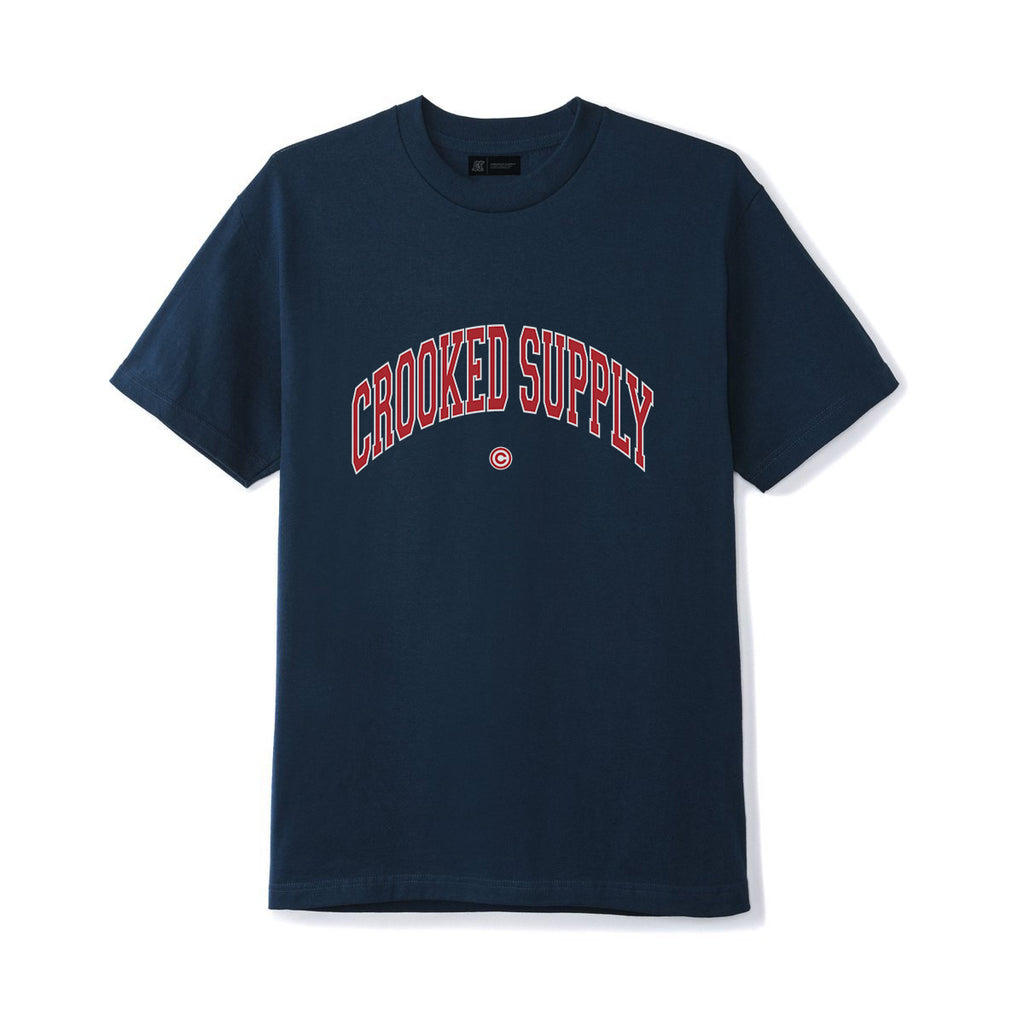 Crooked Supply Jersey Tee v3  - Navy