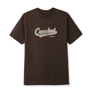 Stadium Tee - Brown (Embroidered Logo)