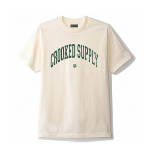 Jersey Tee - Cream (Embroidered Logo)