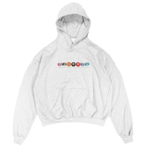 8Ball Hoodie - Ash Grey (Embroidered Logo)