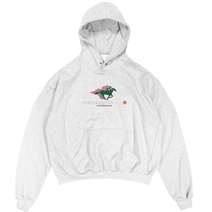 Punters Club 2 Hoodie - Light Grey (Embroidered Logo)