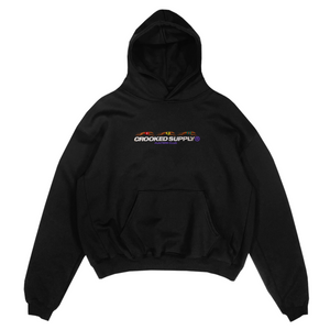 (New) Punters Club Hoodie - Black (Embroidered Logo)