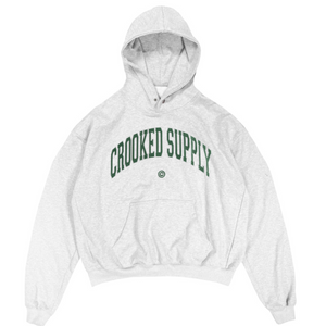 Jersey Hoodie - Light Grey (Embroidered Logo)