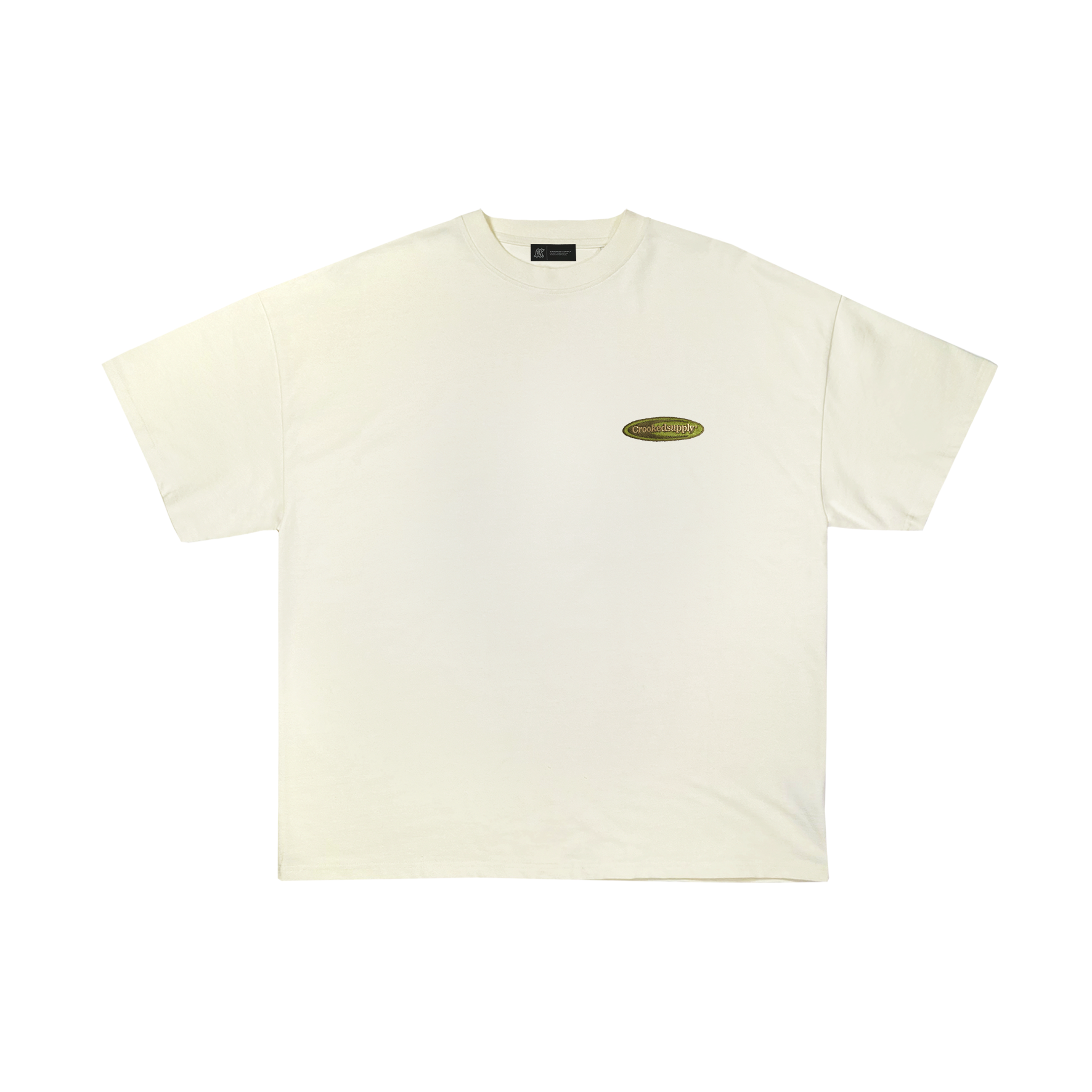 Oversized Luxury Tee (Era Design) - Cream