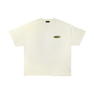 Oversized Luxury Tee (Era Design) - Cream