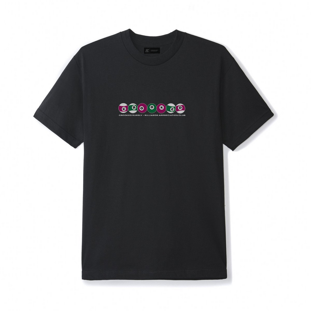 Crooked Supply 8BALL Tee Black