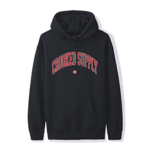 Crooked Supply Jersey Hoodie v3 - Black