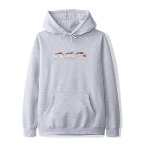 Punters Club Hoodie - Heather Grey (Embroidered Logo)