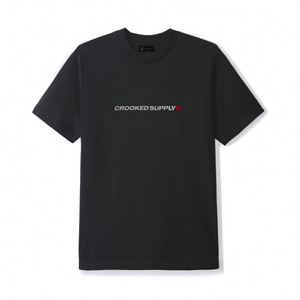 Crooked Supply Trademark Tee - Black