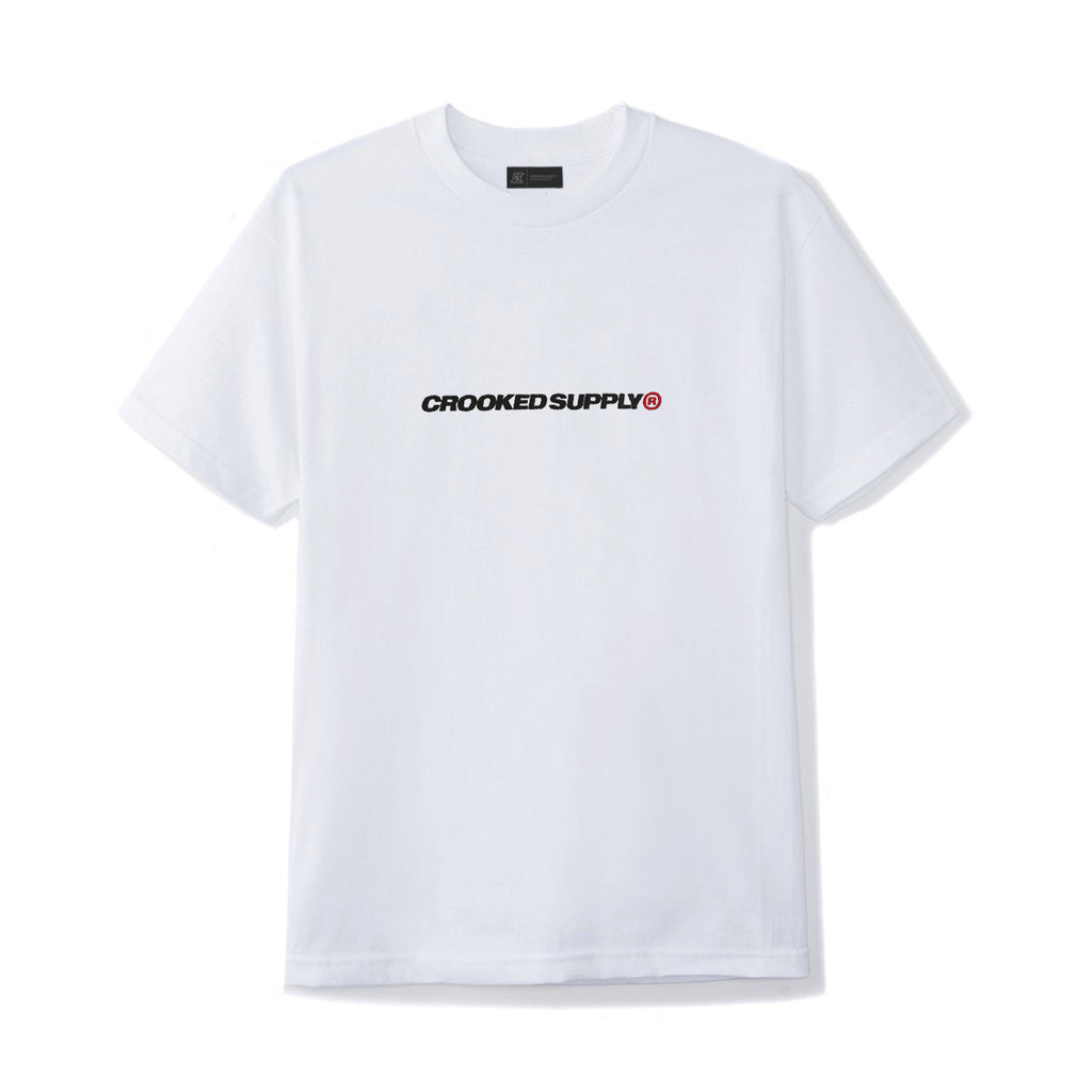 Crooked Supply Trademark Tee - White