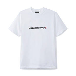 Crooked Supply Trademark Tee - White