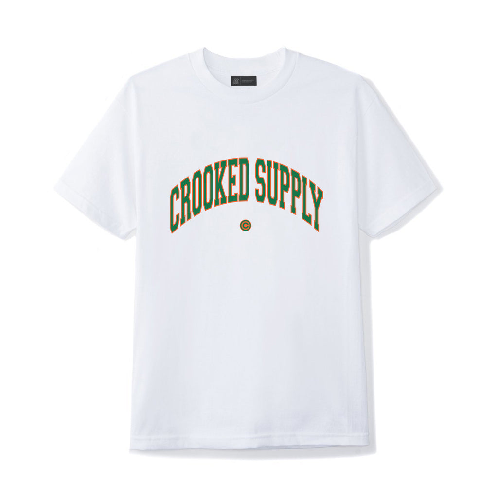 Crooked Supply Jersey Tee v3  - White