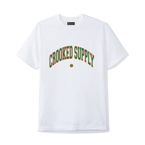 Crooked Supply Jersey Tee v3  - White