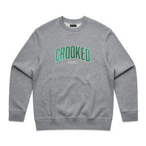 Statement Crew - Grey (Embroidered Logo)(Oversized)