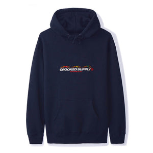Punters Club Hoodie - Navy (Embroidered Logo)