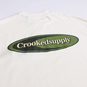 Oversized Luxury Tee (Era Design)  - Cream