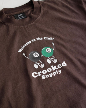 Welcome to the Club Tee - Chocolate